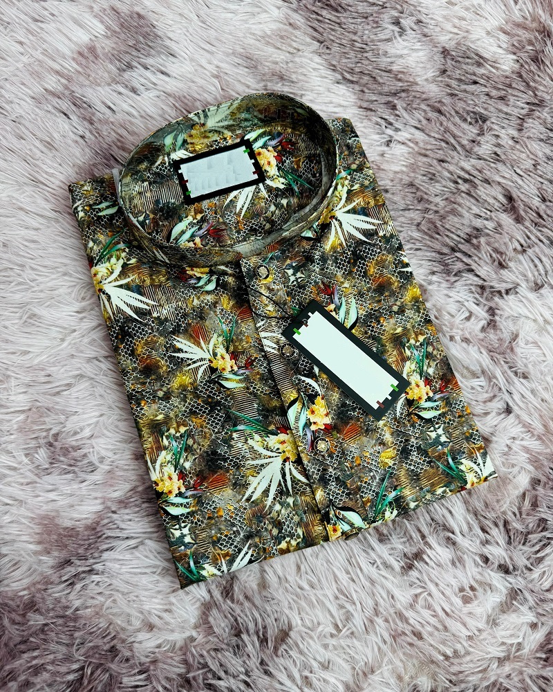 Digital Print Cotton Panjabi