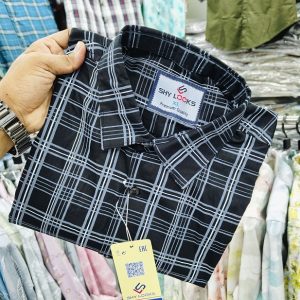 Pure Cotton full Sleeve Check Shirt