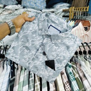 Pure Cotton Half Sleeve Print Shirt
