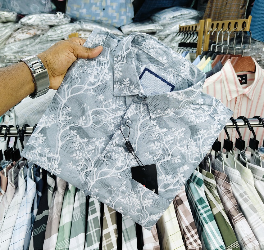 Pure Cotton Half Sleeve Print Shirt