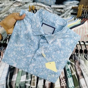 Pure Cotton Half Sleeve Print Shirt