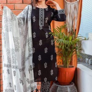 Unstitched Three Piece – Screen Print & Block Print Collection