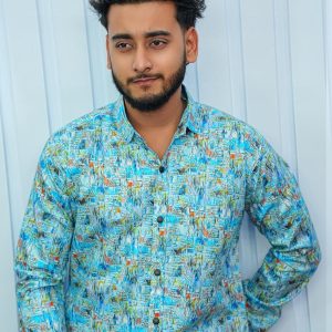 Digital Print Cotton Shirt