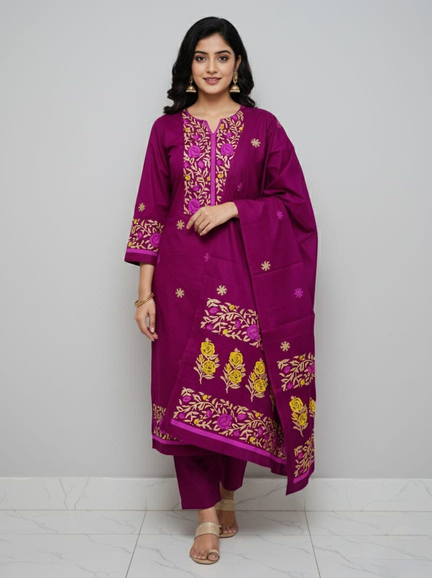 Block Print Three Piece – Elegant & Comfortable Collection