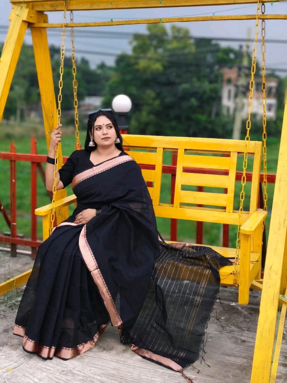 Nokshi Pair Suti Saree with Blouse Piece | Premium Cotton Nakshi Par Saree Bangladesh