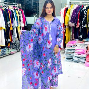 🌸 পাকিস্তানি স্কিন প্রিন্ট ইন্সপায়ার্ড থ্রি পিস কালেকশন