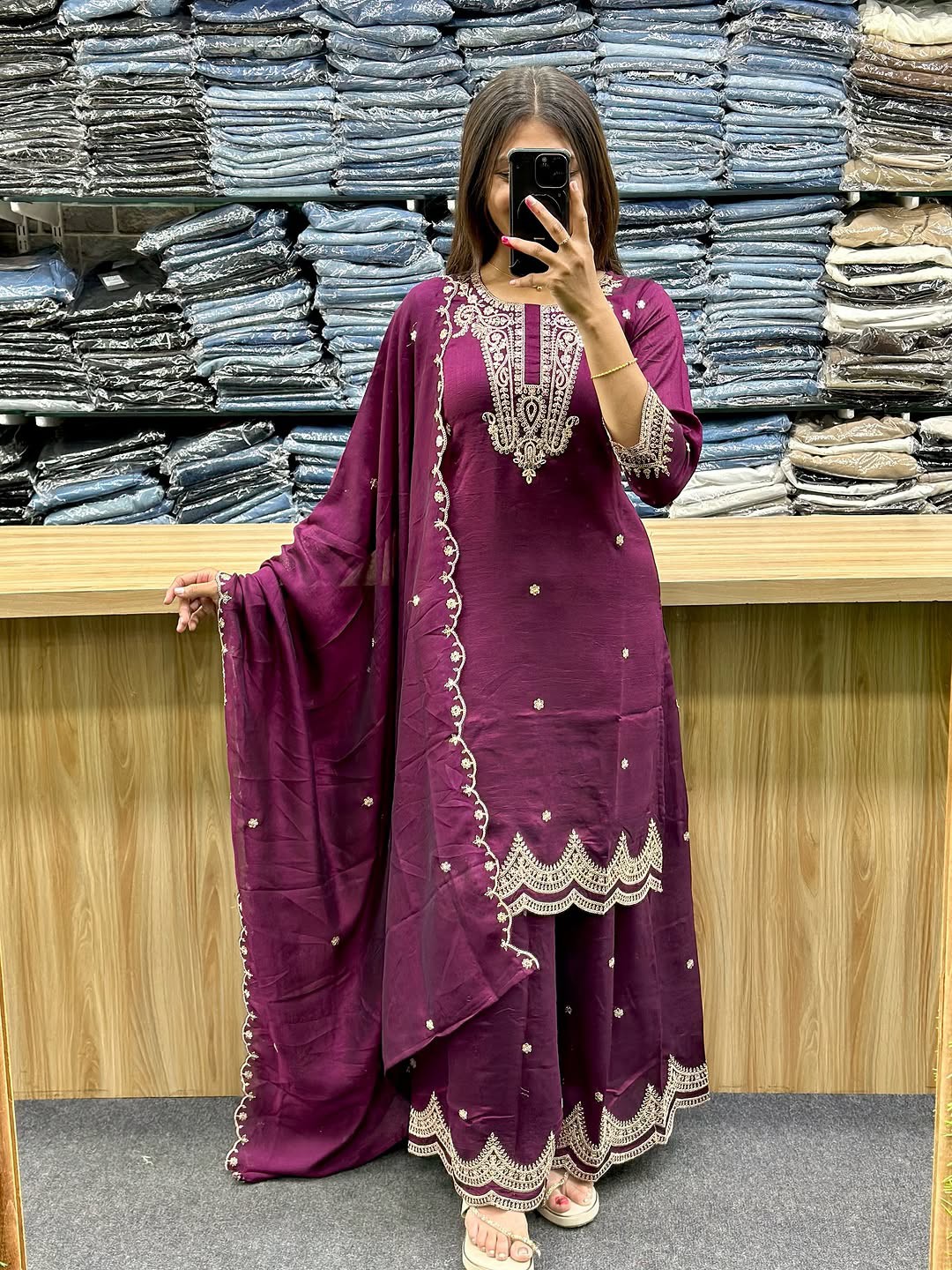 đ¸ Embroidery Garara Collection â Cotton 3 Piece Set đ¸