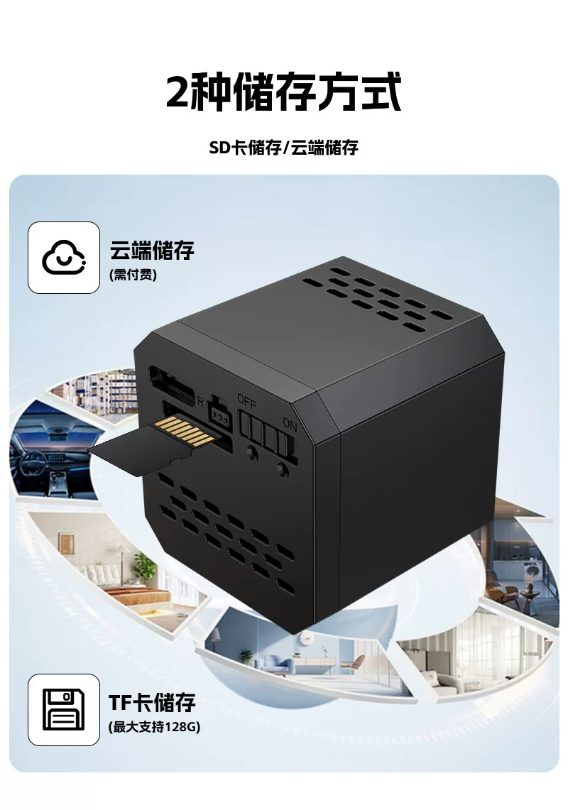 F1 Square Mini WiFi Camera A9 - Image 3