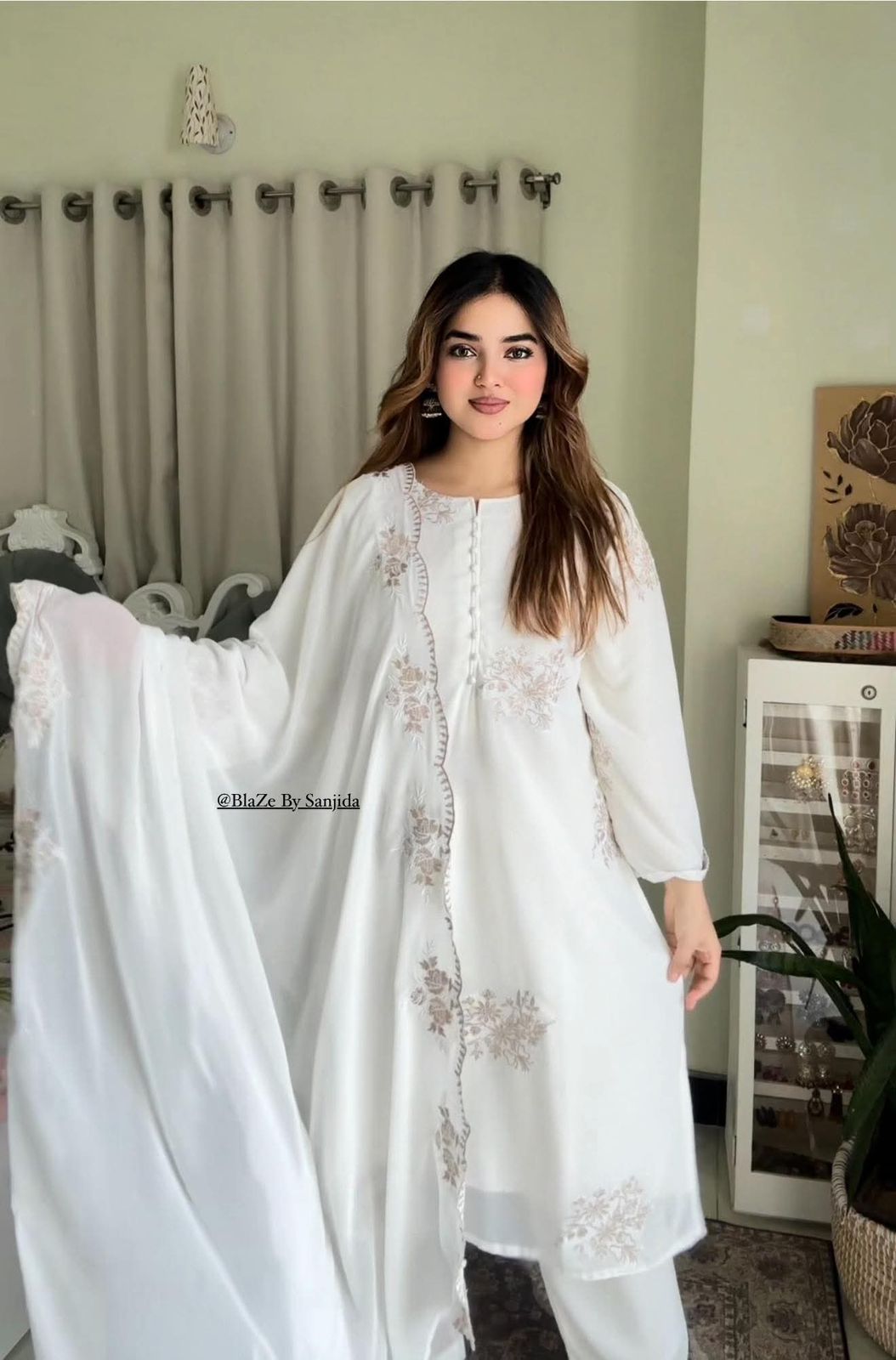 নিউ সাদাবাহার থ্রি-পিস কালেকশন – প্রিমিয়াম কটন এমব্রয়ডারি ওয়ার্ক